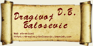 Dragivoj Balošević vizit kartica